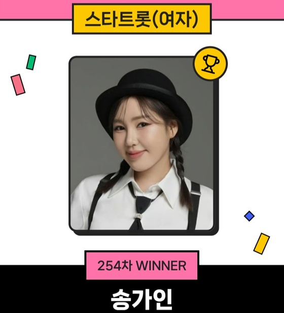 /사진=스타랭킹 1위 송가인