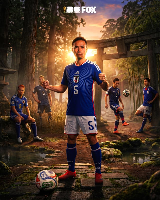 Yuto Nagatomo of the Japanese national football team, who has stepped onto the World Cup stage five consecutive times from the 2010 FIFA South Africa World Cup to the 2026 FIFA North American World Cup. Appearing in five World Cups is a first not only for Japan but also for an Asian player. /Photo=Fox Sports SNS capture