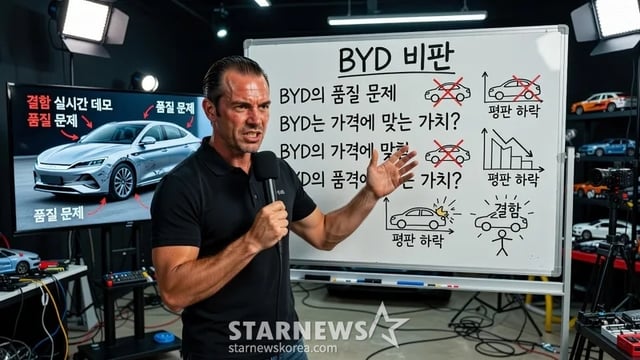 BYD를 비판한 인플루언서/AI이미지