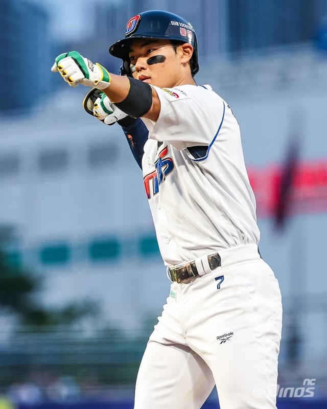 26일 키움전에 나섰던 김주원의 모습. /사진=NC 다이노스