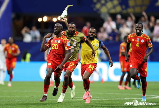 Goal celebration by the Democratic Republic of the Congo. /AFPBBNews=NEWS1