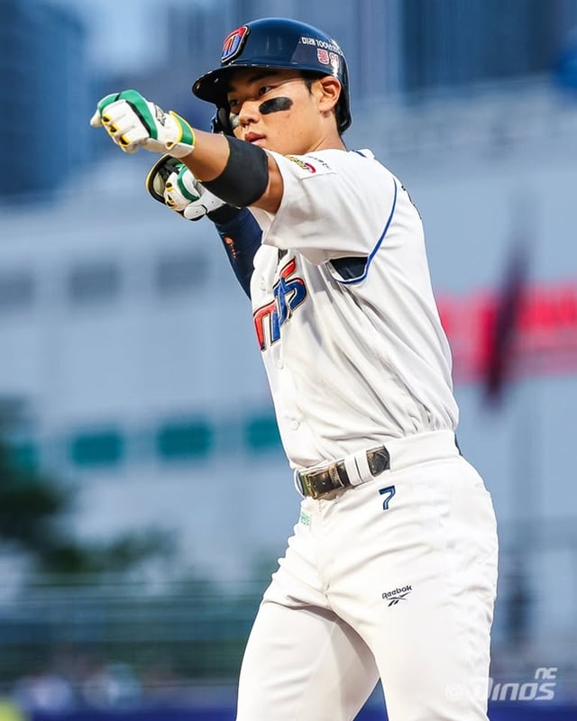 26일 키움전에 나섰던 김주원의 모습. /사진=NC 다이노스