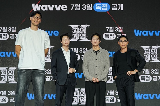 P2 하승진, 이진형, 현성주, 윤비/사진=웨이브