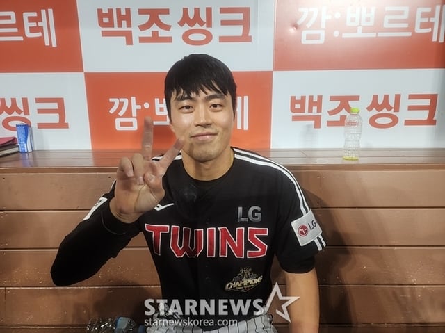 1일 경기를 마친 뒤 만난 천성호. /사진=박수진 기자
