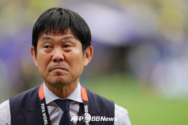 Hajime Moriyasu, head coach of the Japan national football team. /AFPBBNews=NEWS1