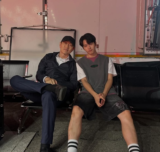 허준호(왼쪽), 이진우/사진=이진우 SNS