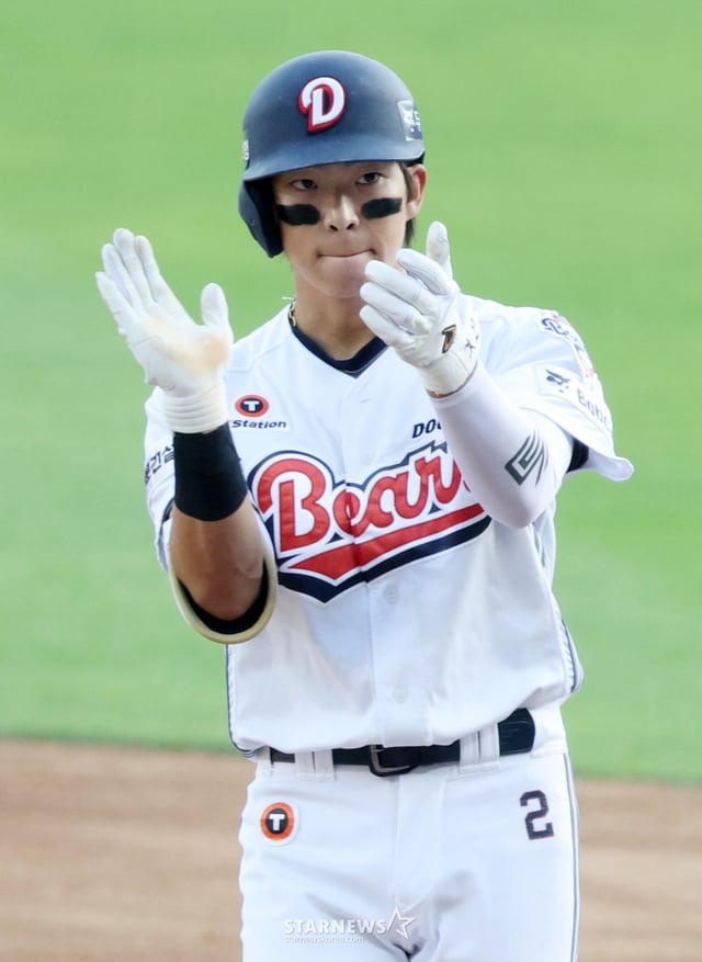 두산 김민석. /사진=김진경 대기자