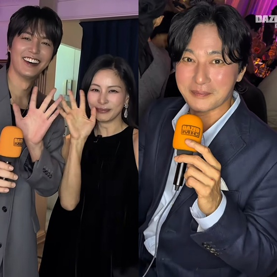 왼쪽부터 이민호, 고소영, 장동건 /사진=데이즈드 코리아 공식 SNS