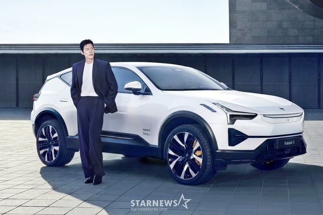 Flagship electric performance SUV 'Polestar 3' alongside brand ambassador Kim Woo-bin