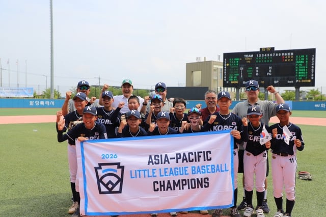 Korean Little League Major (U-12) representative team /Photo=Korea Little League Association