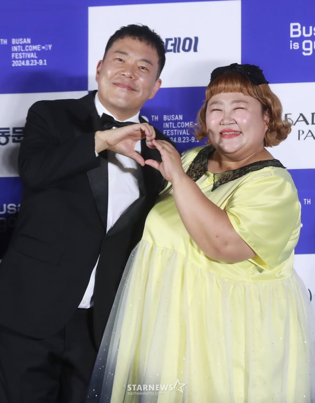 코미디언 김민기, 홍윤화  /사진=이동훈
