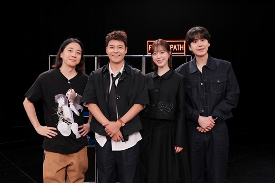 넉살(왼쪽부터), 전현무, 허영지, 규현/사진제공=MBN