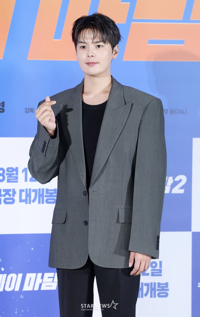 Actress Ryeo-un posed at the production report for the film 'OK Madam 2' held at Seoul CGV Yongsan i-Park Mall on the 13th. /2026.07.13 /Photo=Senior reporter Kim Hwi-seon