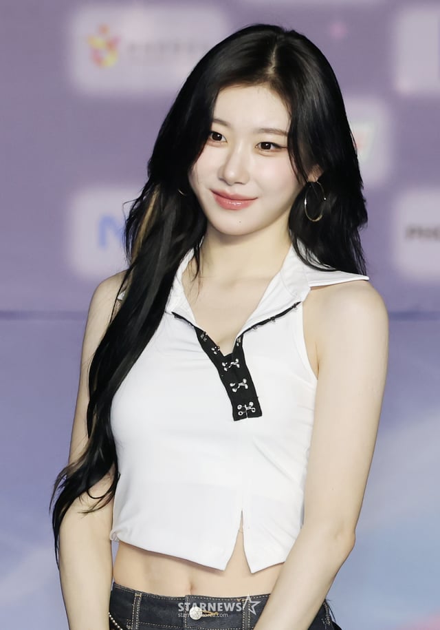 걸그룹 있지 채령이 26일 경기 일산킨텍t스에서 진행된 2025 SBS 가요대전 썸머 블루카펫 행사에 참석해 포즈를 취하고 있다. /2025.07.26 /사진=이동훈 photoguy@