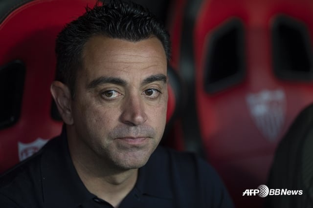 Entrenador Xavi Hernández. /AFPBBNews=NEWS1