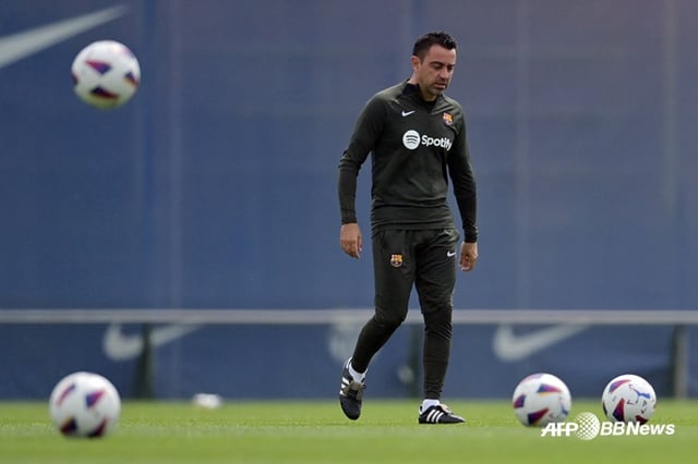 Entrenador Xavi Hernández. /AFPBBNews=NEWS1