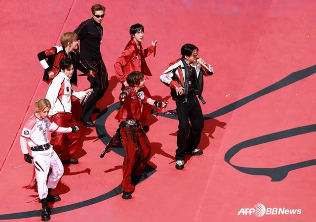BTS interpretando 'Dynamite'. /AFPBBNews=NEWS1