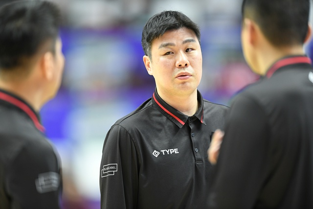 Huấn luyện viên Cho Sung-min Seoul Samsung (giữa). /Ảnh=KBL cung cấp
