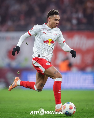 Antonio Nusa, forward for Leipzig. /AFPBBNews=NEWS1