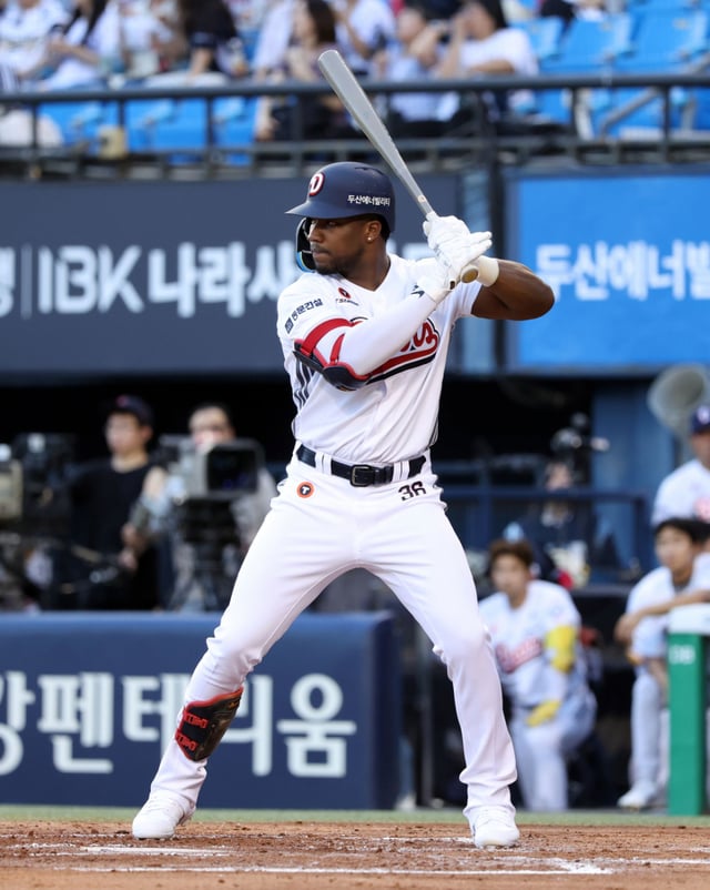 두산 베어스 새 외국인 타자 세베리노. /사진=두산 베어스 제공