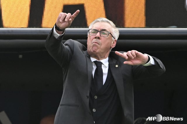 Huấn luyện viên Carlo Ancelotti. /AFPBBNews=NEWS1