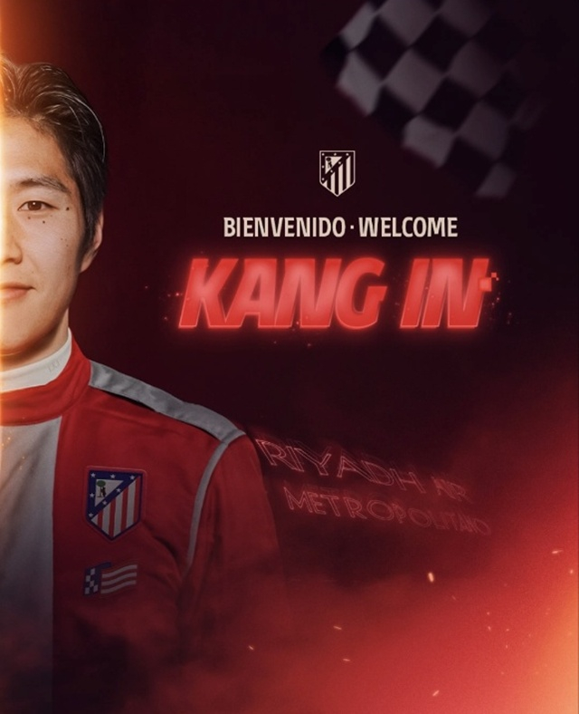 Thông báo chính thức Lee Kang-in. /Ảnh=Atletico Madrid SNS