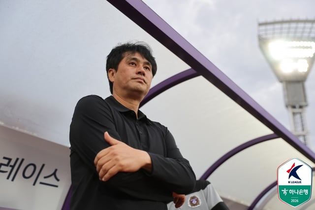 ユ·ビョンフンFC安養監督。 /写真=韓国プロサッカー連盟提供