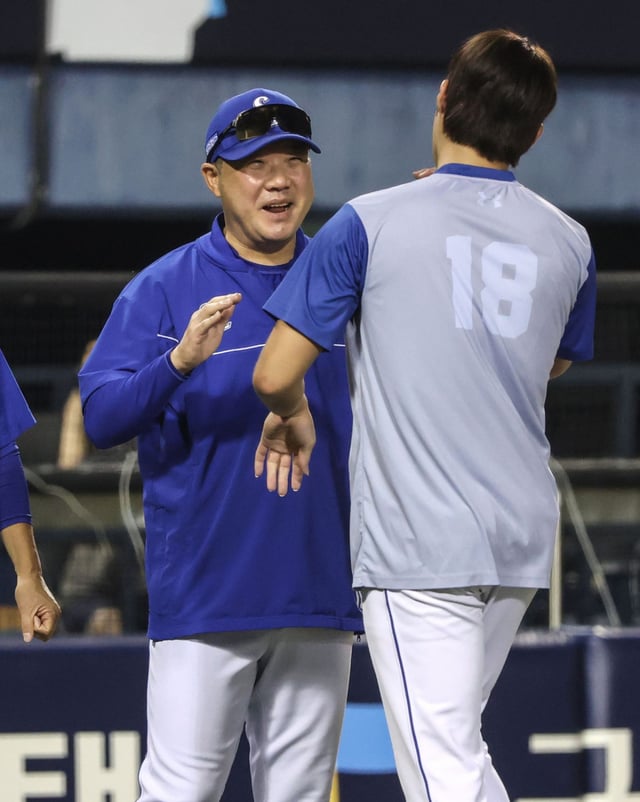 Samsung Lions manager Park Jin-man. /Photo=Samsung Lions provided