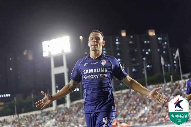 Ilyuchenko, who moved from Suwon Samsung to Hwaseong FC. /Photo=Korea Professional Football League
