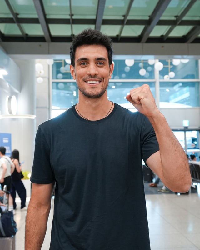 Our Card foreign player Araujo arrived in Korea through Incheon International Airport on the 26th. /Photo=Provided by Our Card Volleyball Team