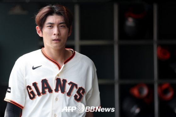 San Francisco Giants outfielder Lee Jung-hoo. /AFPBBNews=NEWS1