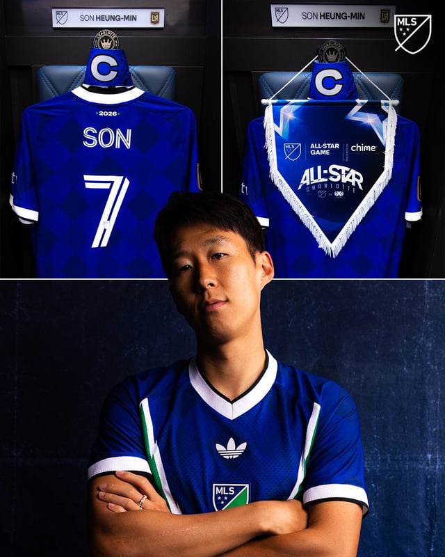 Son Heung-min, wearing jersey number 7 at the 2026 U.S. Major League Soccer (MLS) All-Star Game. /Photo=MLS Office SNS Capture