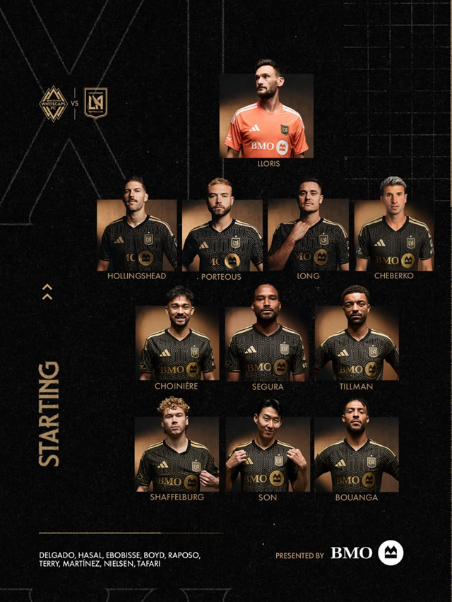 LAFC's formation. /Photo=LAFC SNS