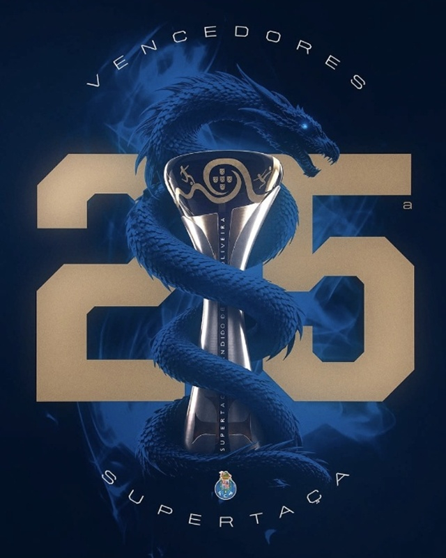 FC Porto, claiming their 25th Portuguese Super Cup title. /Photo=FC Porto SNS