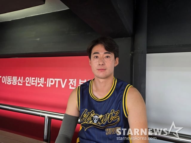 KT 스기모토 코우키가 1일 수원 한화전을 앞두고 인터뷰했다. /사진=김동윤 기자 