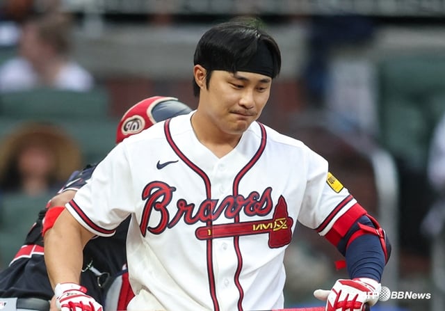 Kim Ha-seong se muestra decepcionado. /Foto=AFPBBNews=NEWS1