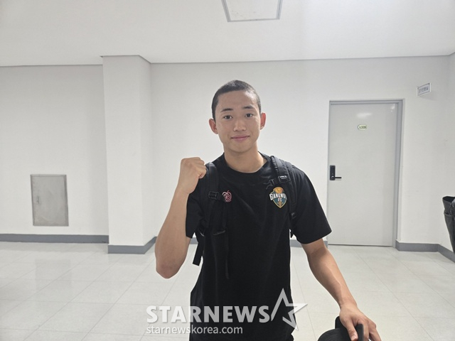 경기 후 만난 송준석. /사진=이원희 기자