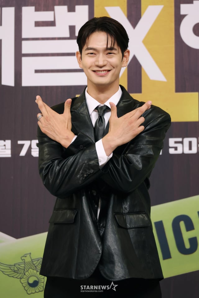 배우 강상준이 4일 오전 서울 양천구 목동 SBS에서 진행된 금토드라마 '재벌X형사2' 제작발표회에 참석해 포즈를 취하고 있다. /2026.08.04 /사진=이동훈 photoguy@