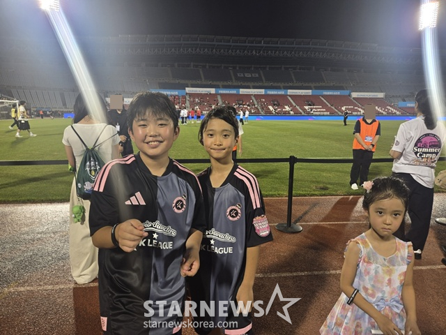 From left: Actor Shin Hyun-jun's two sons, Shin Min-jun and Shin Ye-joon, and youngest daughter Shin Min-seo. /Photo=Reporter Lee Won-hee.
