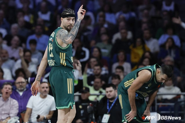 Panathinaikos basketball team. /AFPBBNews=NEWS1