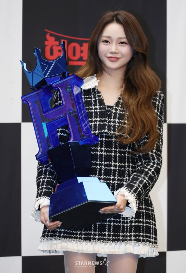 MBN 예능 '현역가왕3'에서 3대가왕으로 선정된 가수 홍지윤 /2026.03.11 /사진=이동훈 photoguy@