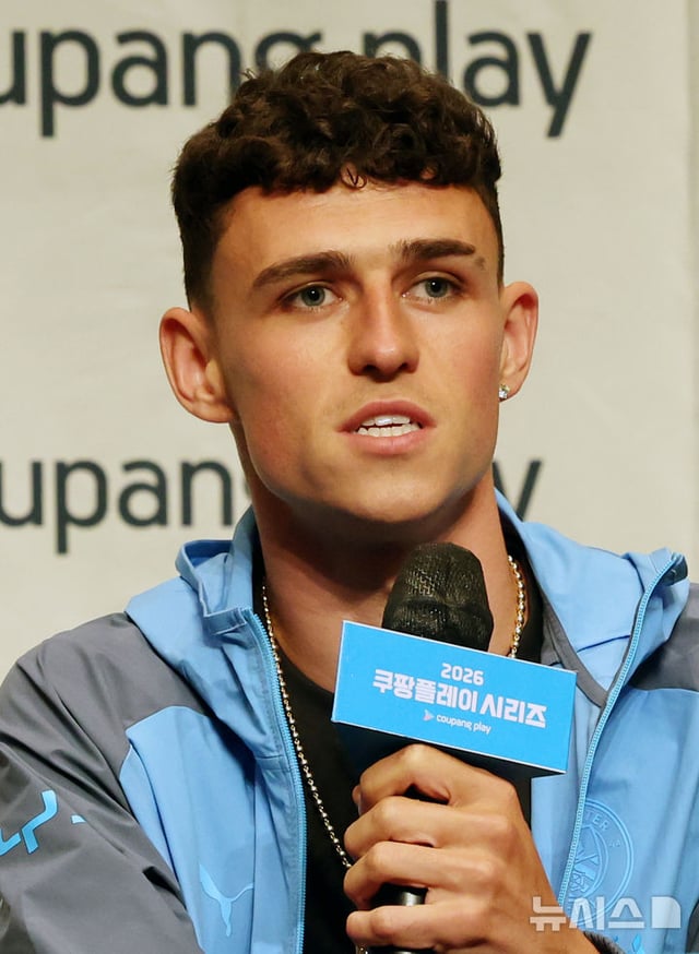 Man City striker Phil Foden. /Photo=NEWSIS