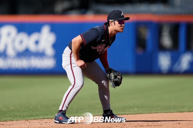 アトランタ·ブレーブスの内野手、金ハソン。 /AFPBBNews=ニュース1