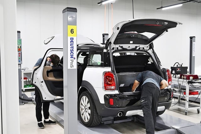 A view of a performance inspection center in Suwon
