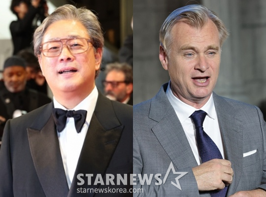 박찬욱 감독, 크리스토퍼 놀란 감독 / 사진=뉴스1