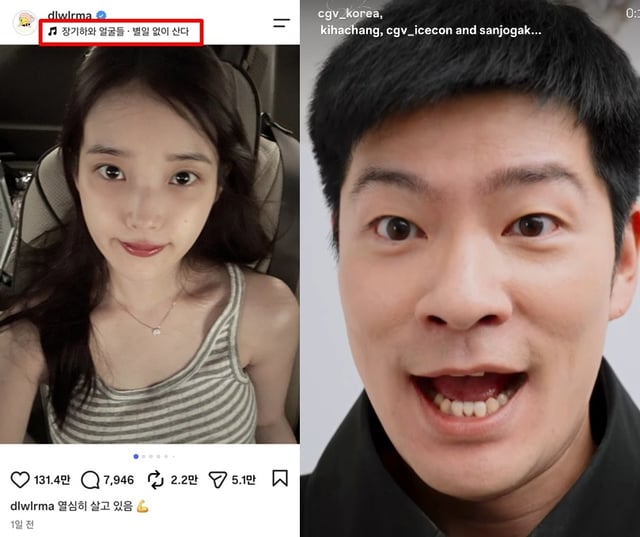/사진=아이유, 장기하 SNS