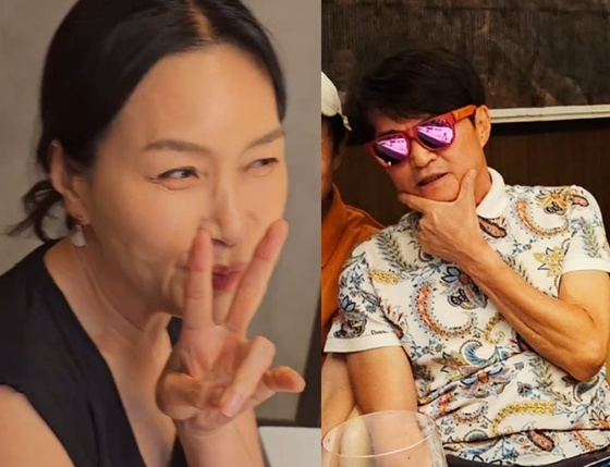 조갑경, 홍서범 /사진=남궁옥분 SNS