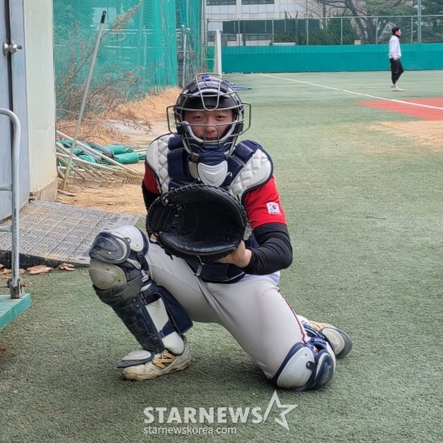 Deoksu High catcher Seol Jae-min. /Photo=Reporter Kim Dong-yoon