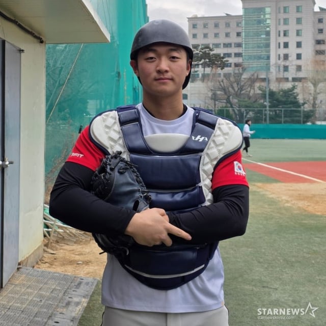 Deoksu High catcher Seol Jae-min. /Photo=Reporter Kim Dong-yoon