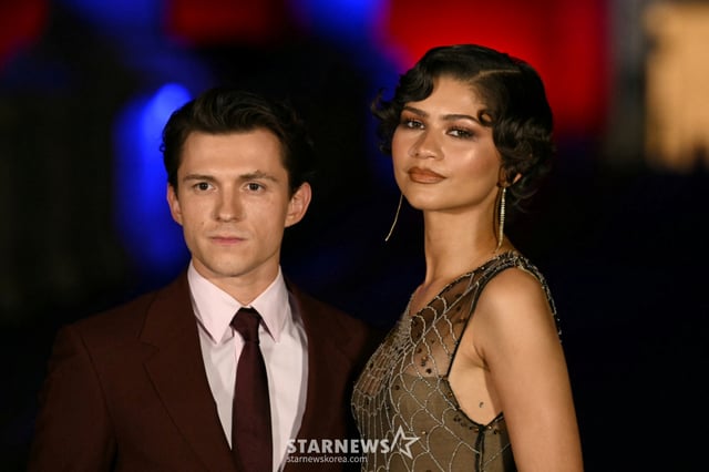 Tom Holland and Zendaya / Photo=/AFPBBNews=NEWS1=StarNews